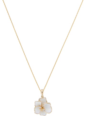 DIAMANTA Złota zawieszka "Orchidée"