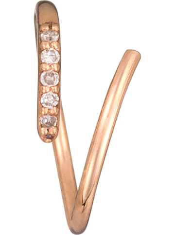 DIAMANTA Roségouden oorhangers "Joli tourbillon diamant" met diamanten