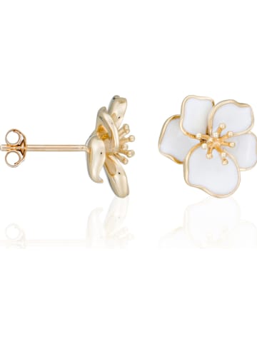 DIAMANTA Gold-Ohrstecker "Orchidée"