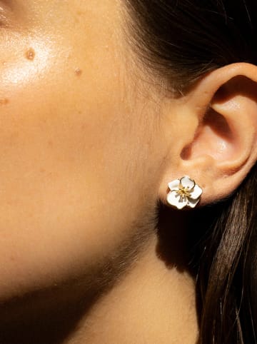 DIAMANTA Gold-Ohrstecker "Orchidée"