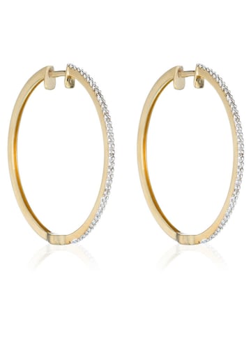 DIAMANTA Gold-Creolen "Elégantes Créoles" mit Diamanten