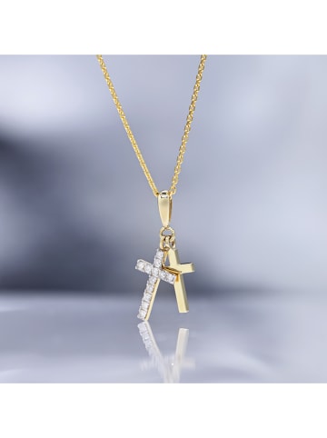 DIAMOND & CO Gold-Anhänger "Ma Foi" mit Diamanten