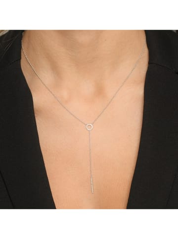 DIAMOND & CO Weißgold-Halskette "Brescia" mit Diamanten - (L)42 cm