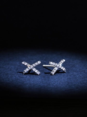 DIAMANTA Weißgold-Ohrstecker "Life" mit Diamanten