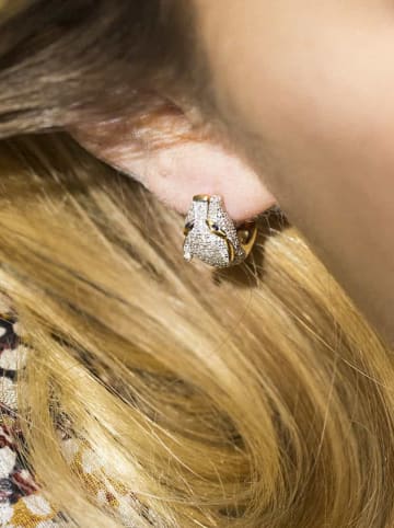CARATELLI Gold-Ohrstecker "Ma Panthère" mit Diamanten