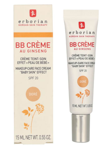 erborian BB-Creme "Au Ginseng 5-In-1 Baby Skin Effect - Dore" - LSF 20, 15 ml