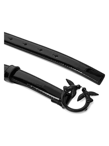 Pinko Leren riem zwart