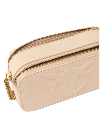 Pinko Leren schoudertas beige - (B)18 x (H)10 x (D)6 cm