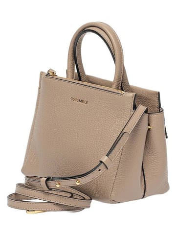 COCCINELLE Leder-Henkeltasche in Beige - (B)24 x (H)19 x (T)14 cm