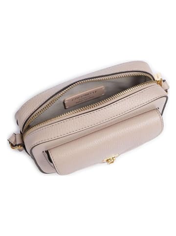 COCCINELLE Leder-Umhängetasche in Beige - (B)18 x (H)11 x (T)5 cm