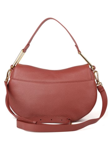COCCINELLE Leder-Schultertasche in Hellbraun - (B)30 x (H)18 x (T)8 cm