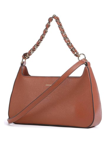 COCCINELLE Leren schoudertas lichtbruin - (B)29 x (H)15 x (D)6 cm