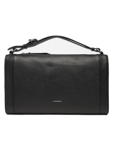 COCCINELLE Leder-Henkeltasche in Schwarz - (B)39 x (H)26 x (T)6 cm
