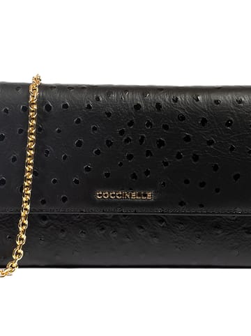 COCCINELLE Skórzana torebka w kolorze czarnym - 20 x 11 cm