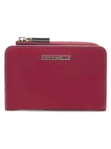 COCCINELLE Leder-Geldbörse in Rot - (B)12 x (H)8 cm