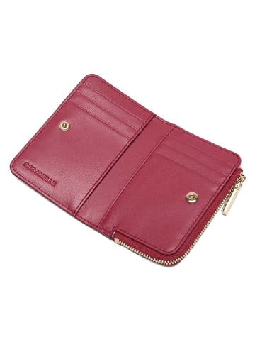 COCCINELLE Leder-Geldbörse in Rot - (B)12 x (H)8 cm