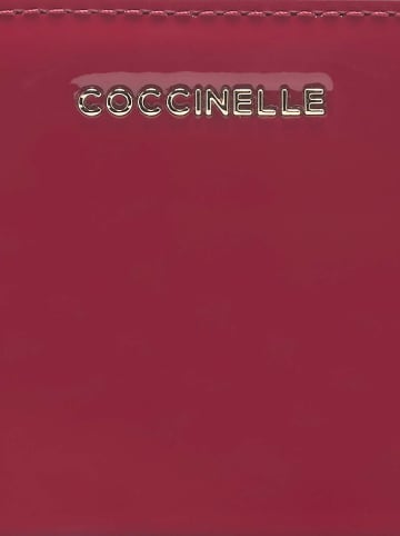 COCCINELLE Skórzany portfel w kolorze czerwonym - 12 x 8 cm