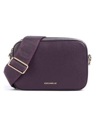 COCCINELLE Leren schoudertas paars - (B)19 x (H)13 x (D)5 cm