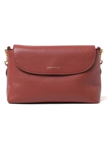 COCCINELLE Skórzana torebka w kolorze bordowym - 22 x 16 x 9 cm