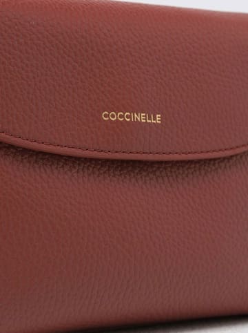 COCCINELLE Leren schoudertas bordeaux - (B)22 x (H)16 x (D)9 cm