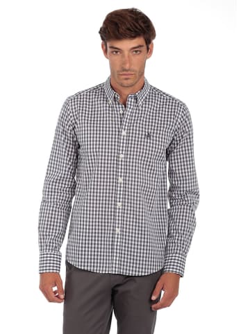 The Time of Bocha Hemd in Grau/ Weiß