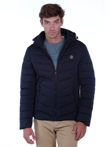 The Time of Bocha Doorgestikte jas donkerblauw