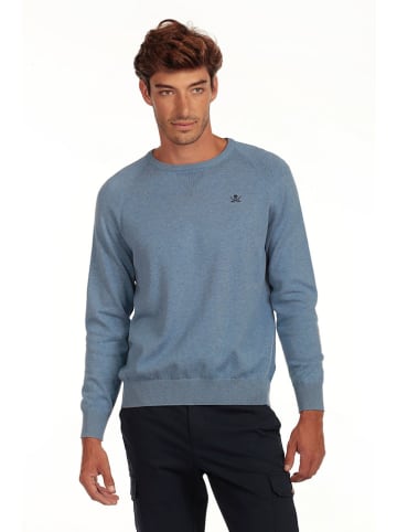 The Time of Bocha Pullover "Corner" in Hellblau