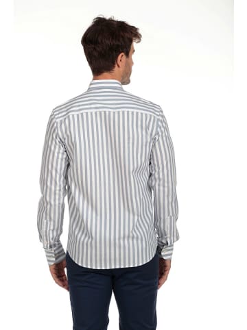 The Time of Bocha Blouse "Oxford" grijs/wit