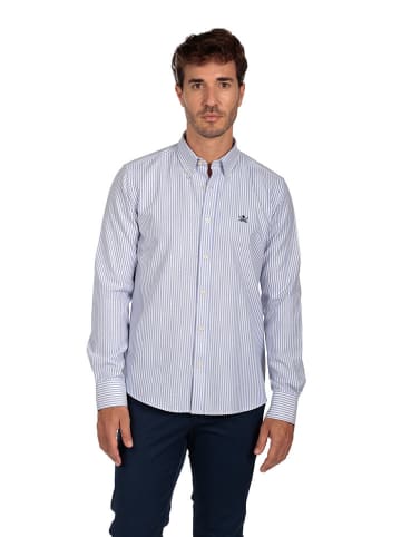 The Time of Bocha Blouse "Oxford" lichtblauw/wit