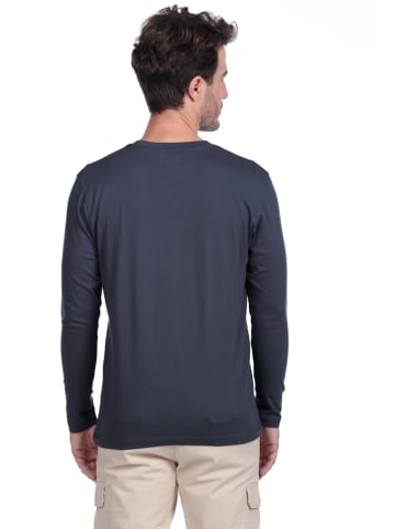 The Time of Bocha 4er-Set. Longsleeves in Dunkelblau/ Schwarz/ Weiß