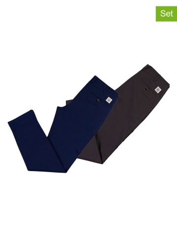 The Time of Bocha 2-delige set: cargobroeken donkerblauw/kaki