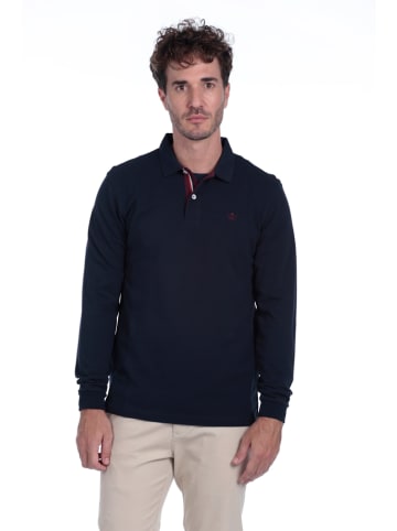 The Time of Bocha 2er-Set: Poloshirts in Dunkelblau/ Grau