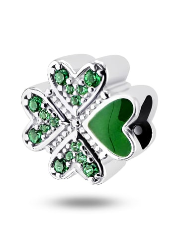 CHARM'S Silber-Bead mit Edelsteinen