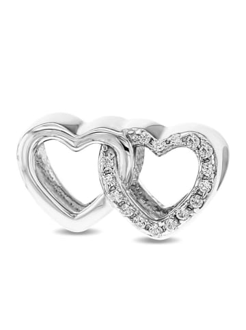 CHARM'S Zilveren bead met edelstenen