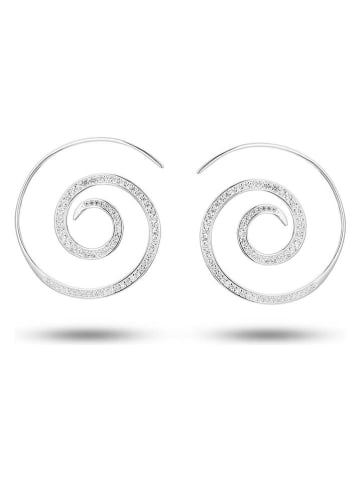 DI GIORGIO Silber-Ohrringe mit Edelsteinen