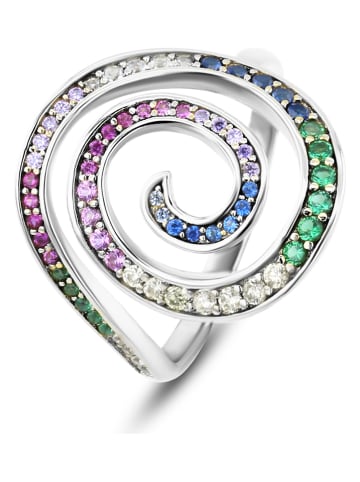 DI GIORGIO Zilveren ring met edelstenen