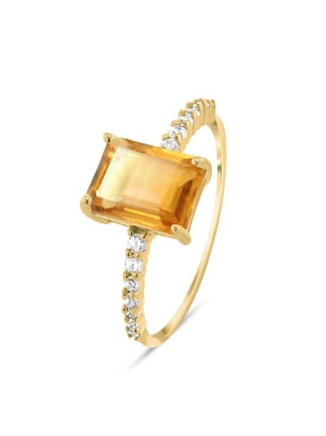 Les Petites Précieuses Vergold. Ring mit Edelsteinen