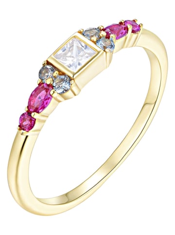 Les Petites Précieuses Vergold. Ring mit Edelsteinen