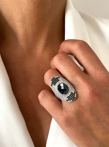 Les Petites Précieuses Zilveren ring met edelstenen
