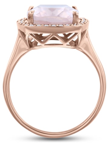 Les Petites Précieuses Rosévergold. Ring mit Edelsteinen