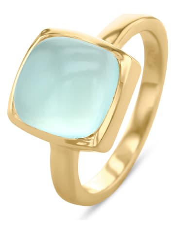 Les Petites Précieuses Vergulde ring met edelsteen