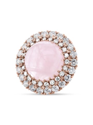 Les Petites Précieuses Rosévergold. Ring mit Edelsteinen