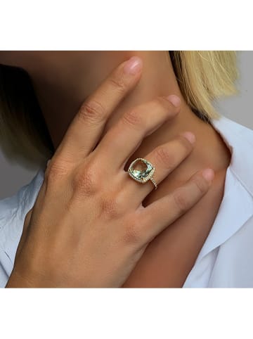 Les Petites Précieuses Vergold. Ring mit Edelsteinen