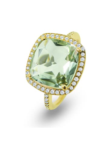 Les Petites Précieuses Vergold. Ring mit Edelsteinen