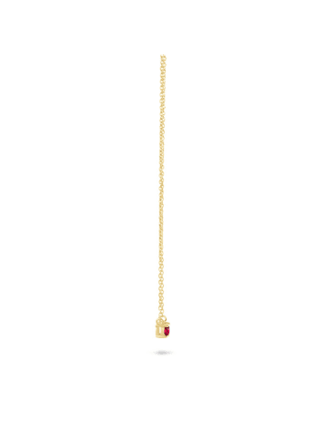 Les Petites Précieuses Vergulde ketting met edelsteen - (L)40 cm