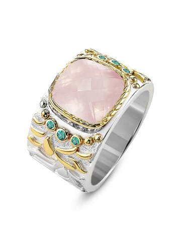 Nomad Vergulde ring met edelstenen