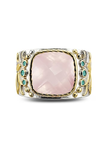 Nomad Vergulde ring met edelstenen