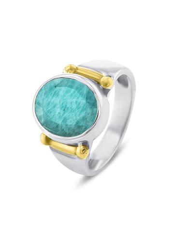 Nomad Vergulde ring met edelsteen