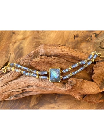 Taboo Pozłacana bransoletka z labradorytami