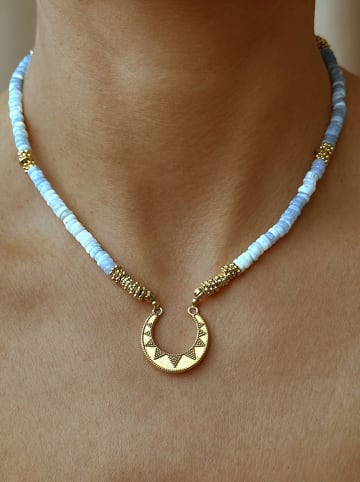 Taboo Pozłacany naszyjnik z elementem ozdobnym - dł. 40 cm